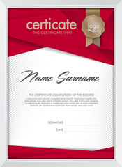 certificate template with clean and modern pattern,
Luxury golden,Qualification certificate blank template with elegant,Vector illustration 