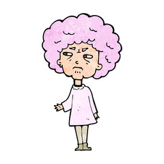 cartoon old lady