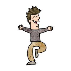 cartoon laughing man