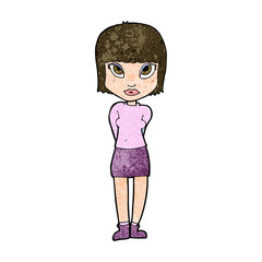 Fototapeta premium cartoon woman standing