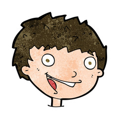 cartoon laughing boy