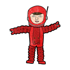 cartoon astronaut