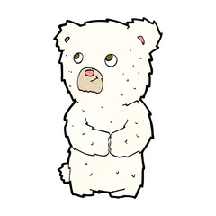 cartoon polar bear cub