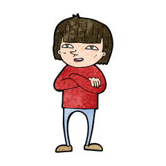 cartoon happy person