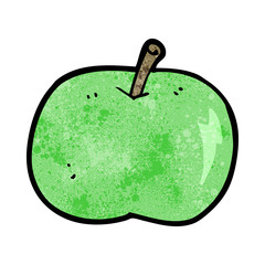 cartoon shiny apple