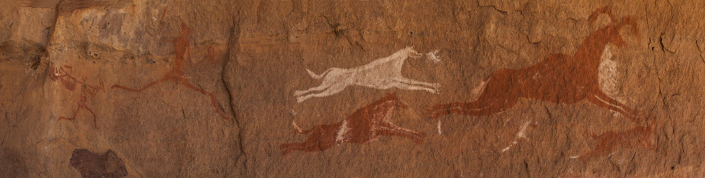 Petroglifi preistorici del deserto del Sahara libico
