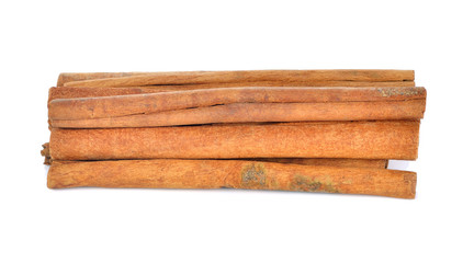 cinnamon isolated on white background