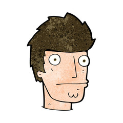 cartoon nervous man