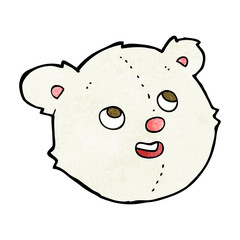 cartoon polar bear face