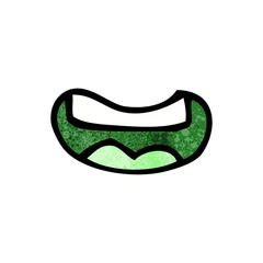 Tuinposter cartoon mouth © lineartestpilot