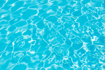 Water rippled in swimming pool