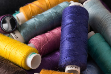 blue thread in the coil