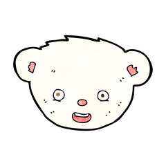 cartoon polar bear face