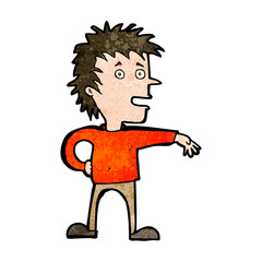 cartoon man making dismissive gesture