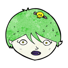 cartoon vampire face