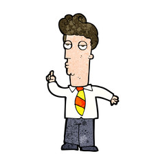 cartoon bored man asking question