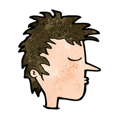 cartoon male face