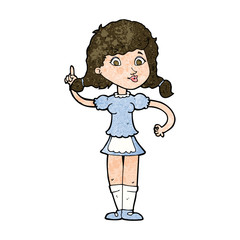 cartoon pretty maid woman