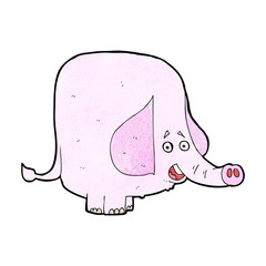 cartoon pink elephant