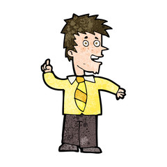 cartoon man with idea