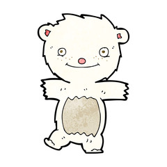 Naklejka premium cartoon polar bear cub