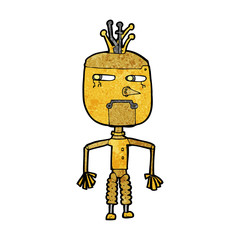 cartoon robot