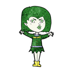 cartoon vampire girl