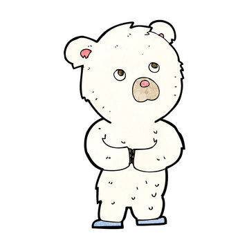 cartoon polar bear cub
