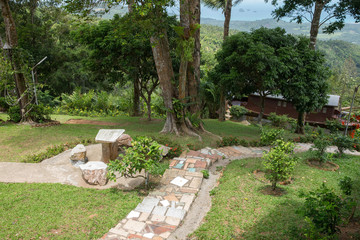 Fototapeta premium Garden stone path