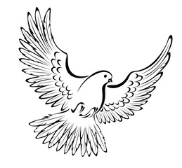 Stylized dove