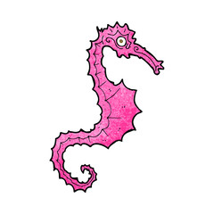 cartoon sea horse