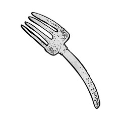 cartoon fork