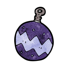 cartoon christmas bauble