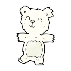 cartoon cute polar bear cub