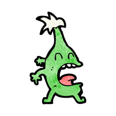 cartoon funny christmas creature