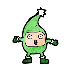 cartoon funny christmas creature