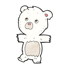 cartoon cute polar bear