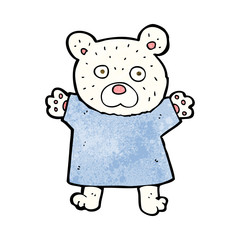 cartoon cute polar bear