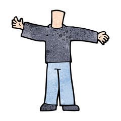 cartoon body with open arms  (mix and match cartoons or add own