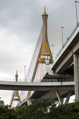 Bhumibol Bridge, Industrial Ring Bridge, Cable-stayed bridge, Bangkok, Thailand