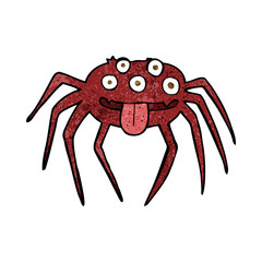 cartoon gross halloween spider