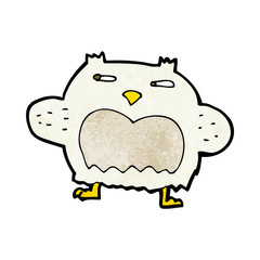 cartoon suspicious owl