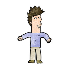 cartoon confused man