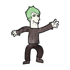 cartoon vampire man