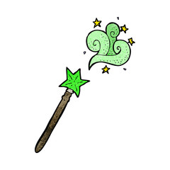 cartoon magic wand