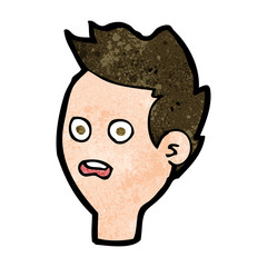cartoon shocked man