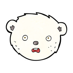 cartoon polar bear face