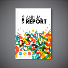 Modern Vector abstract annual report design template
