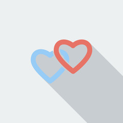 Heart flat icon