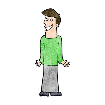recommend clip art: cartoon man shrugging shoulders